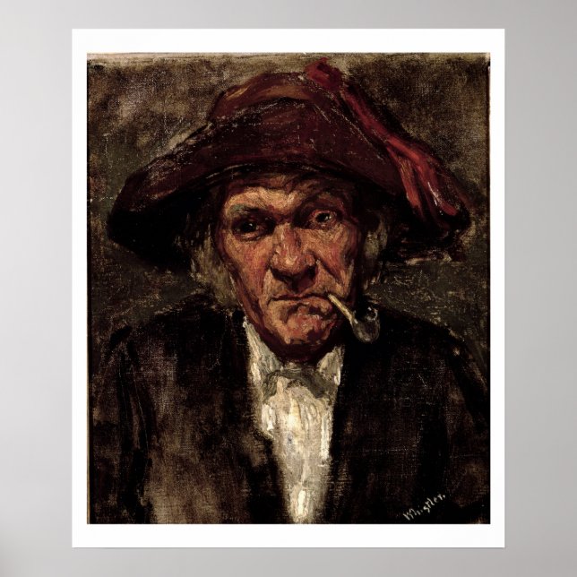 Man rauchte eine Pfeife, c.1859 Poster (Vorne)