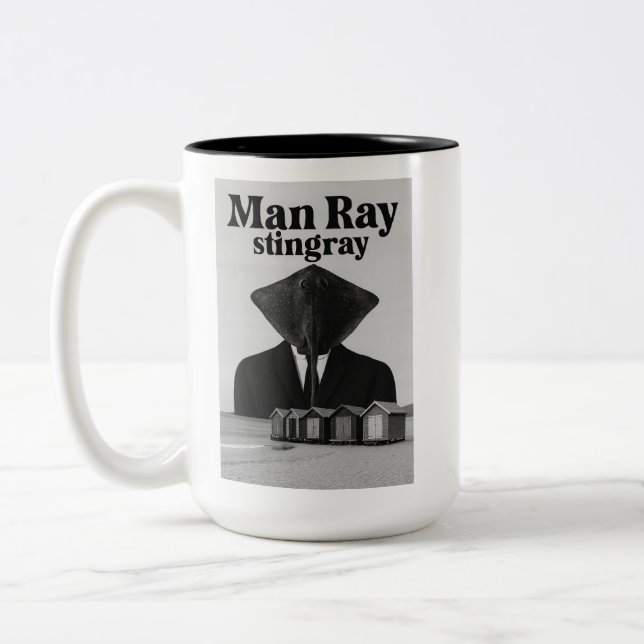 "Man Ray Stingray" Zweifarbige Tasse (Links)