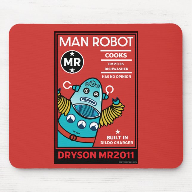 Man Robot the Perfect Man Mousepad (Vorne)