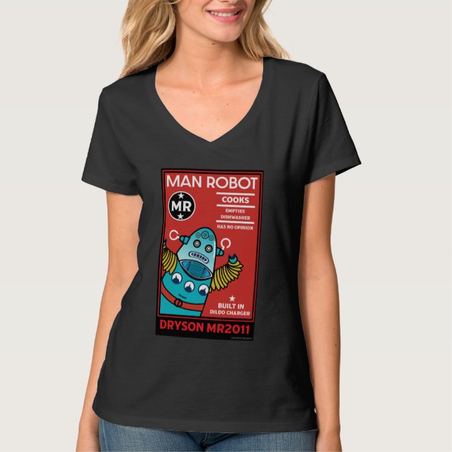 Man Robot the Perfect Man T-Shirt (Vorderseite)