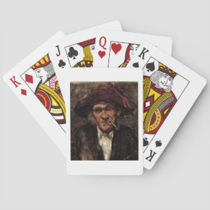 Man smoking a pipe, c.1859 spielkarten