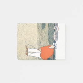 Man spielt Golf von Edward Penfield. Post-it Klebezettel
