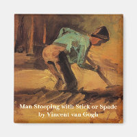 Man Stooping mit Stick, Spade von Vincent van Gogh