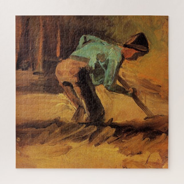 Man Stooping mit Stick, Spade von Vincent van Gogh Puzzle (Vertikal)