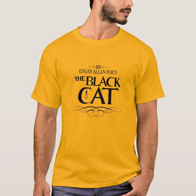Man T-Shirt „The Black Cat " (Vorderseite)