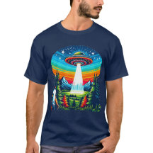 Man UFO Blue T - Shirt