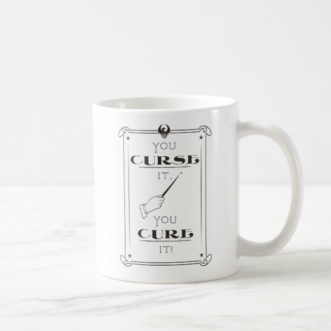 Man verflucht es, man heilt es kaffeetasse (Rechts)