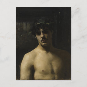Man Wearing Laurels Postkarte