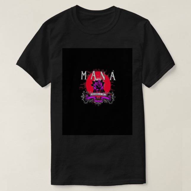 Maná band Graphic T - Shirt (Design vorne)