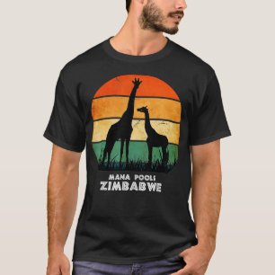 Mana Pools Zimbabwe Giraffe Safari National Park G T-Shirt