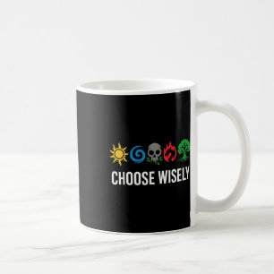 Mana-Symbole sammeln Magie - Wähle weise Blau  Kaffeetasse