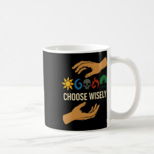 Mana Symbole sammeln Magie - Wähle Weises Blau Kaffeetasse