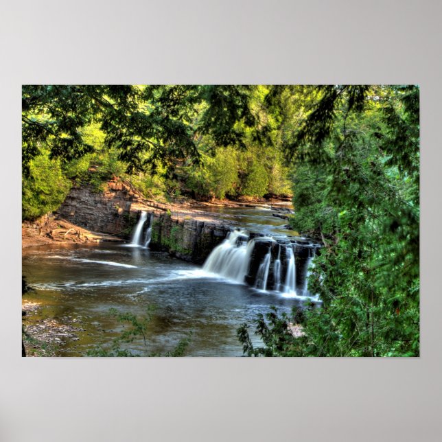 Manabezho Falls, Michigan. Poster (Vorne)
