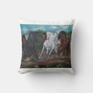 Manada de Caballos Kissen