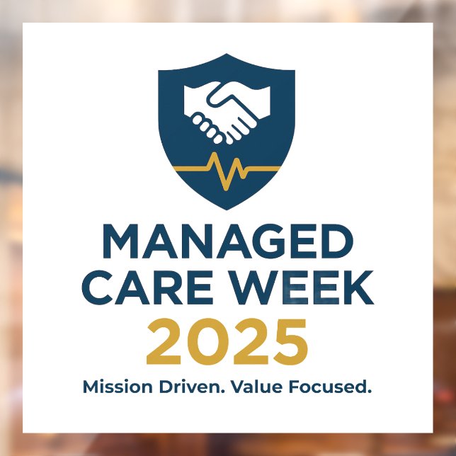 Managed Care Week 2025 - 4.00 x 4.00 Window Cling Fensteraufkleber (Blatt 2)