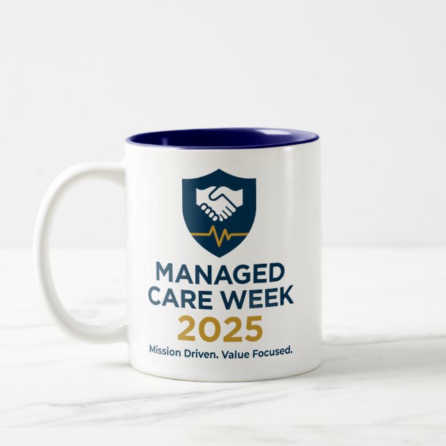Managed Care Week 2025 - Coffee Mug Zweifarbige Tasse (Links)