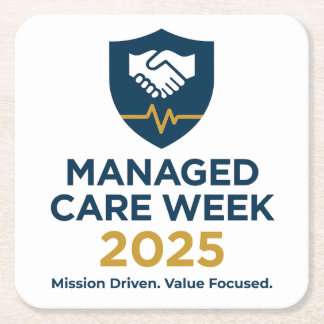 Managed Care Week 2025 - Paper Coasters Rechteckiger Pappuntersetzer