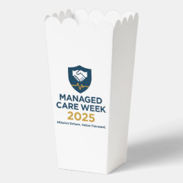 Managed Care Week 2025 - Popcorn Box Geschenkschachtel