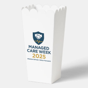 Managed Care Week 2025 - Popcorn-Box Geschenkschachtel