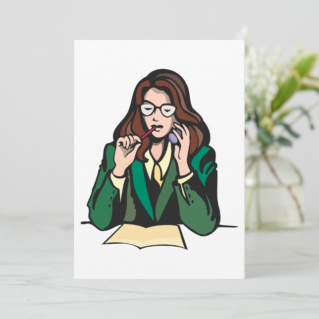 Manager am Arbeitsplatz Einladung (Von Creator hochgeladen)