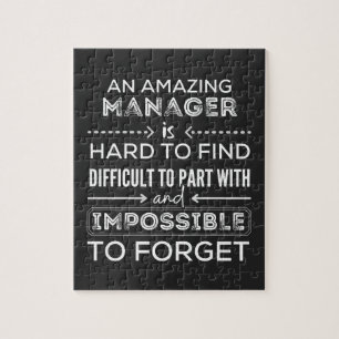 Manager, Geschenk für Manager, ein wahrlich großar Puzzle