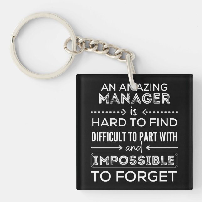 Manager, Geschenk für Manager, ein wahrlich großar Schlüsselanhänger (Vorderseite)