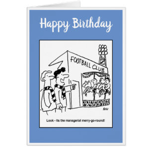 Manager Merry-Go-Round Football Cartoon