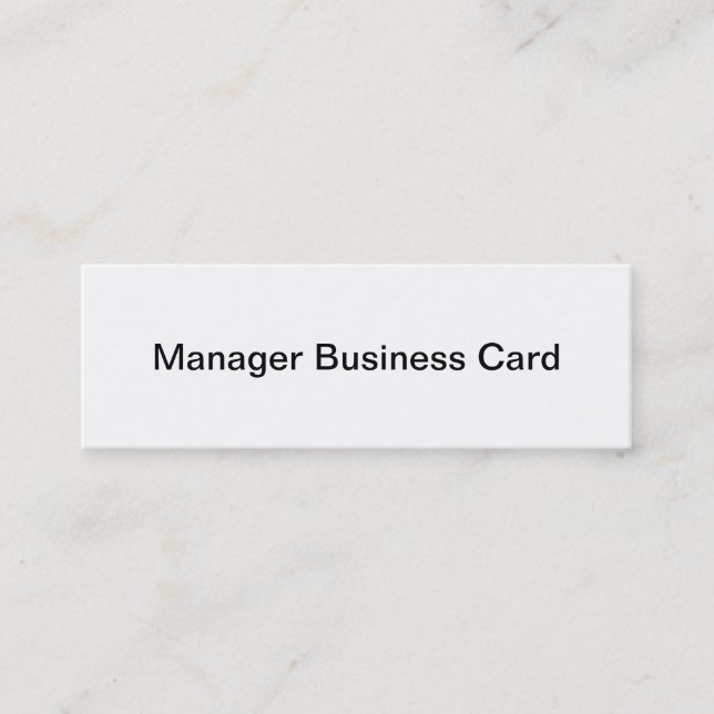 Manager-Visitenkarte Mini Visitenkarte (Vorderseite)