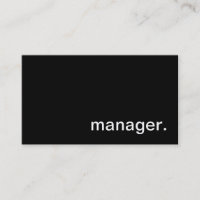 Manager-Visitenkarte
