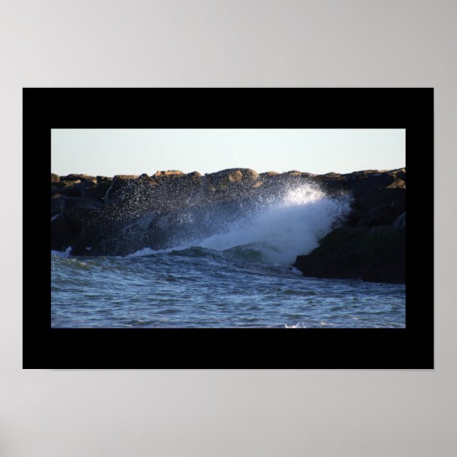 Manahawkin Waves Hitze Jetty Poster (Vorne)