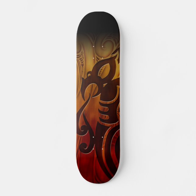 Manaia Fire Skateboard (Vorderseite)