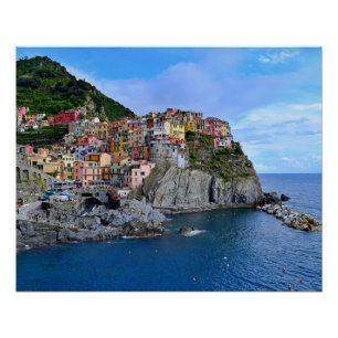 Manarola Cinque Terre Italien Europa Küstenort Poster