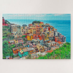 Manarola Cinque Terre Italien Küstenbemalung Puzzle