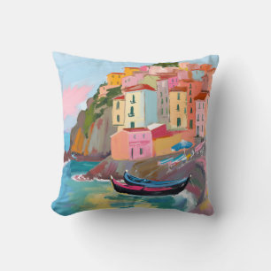 Manarola Cinque Terre Liguria Italien Kissen