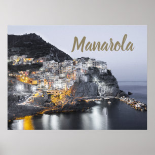 Manarola Cinque Terre Ligurien Italien Kunst, Dich Poster