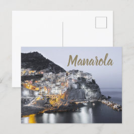 Manarola Cinque Terre Ligurien Italien Kunst, Dich Postkarte