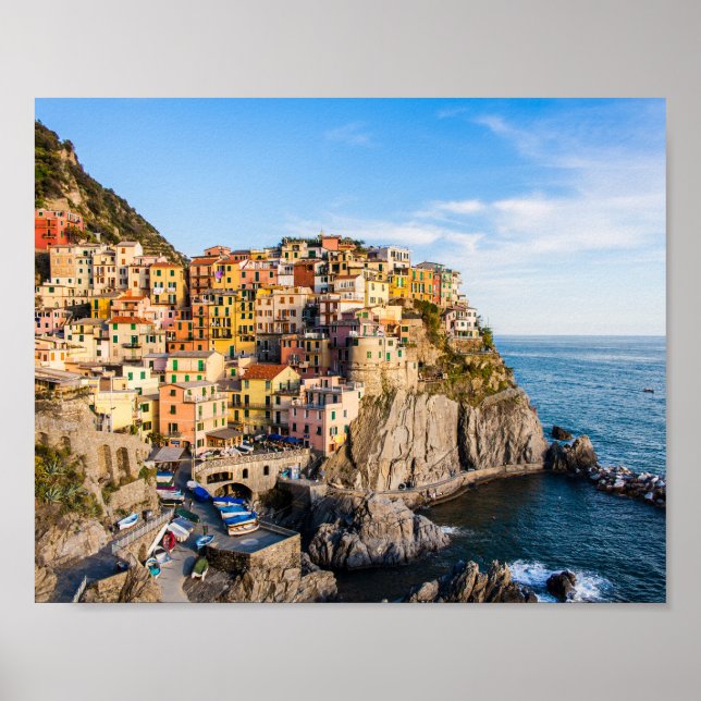 Manarola, Cinque Terre, Ligurien, Italien Poster (Vorne)