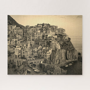 Manarola in Sepia Tones - Italien - 16x20 - 520 St Puzzle