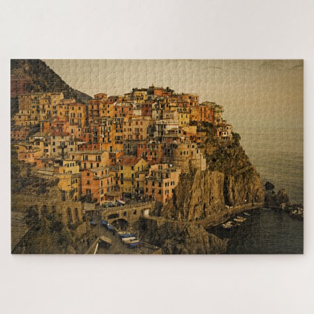 Manarola, Italien - Cinque Terre - 20x30 - 1014 St Puzzle (Horizontal)