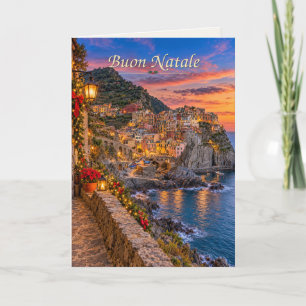 Manarola Italien Frohe Weihnachten