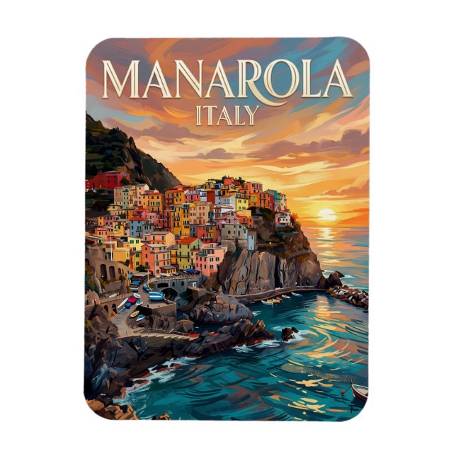 Manarola Italien Magnet (Vertikal)