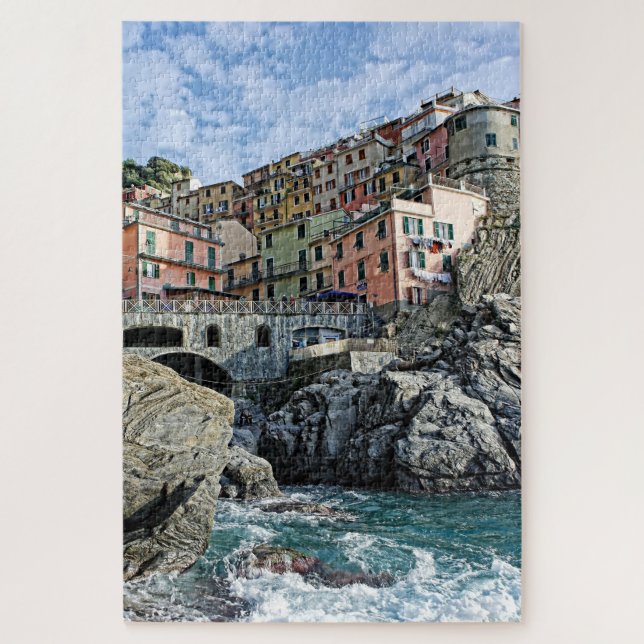 Manarola Italien Reise-Abenteuer - 20x30 - PC 1014 Puzzle (Vertikal)