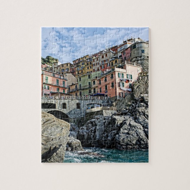Manarola Italien Reiseabenteuer - 8x10 - 110 pc Puzzle (Vertikal)