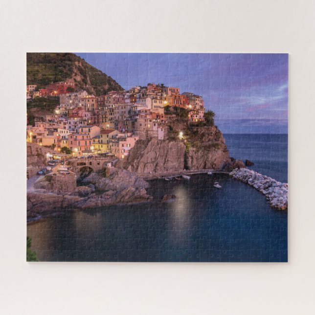 Manarola Italien Städtische Cliff Zuhause Puzzle (Horizontal)