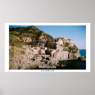 Manarola Panoramasicht Poster