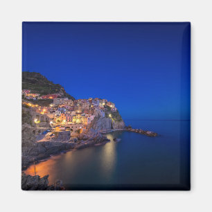 Manarola Stadt im Cinque Terre im Abend Magnet
