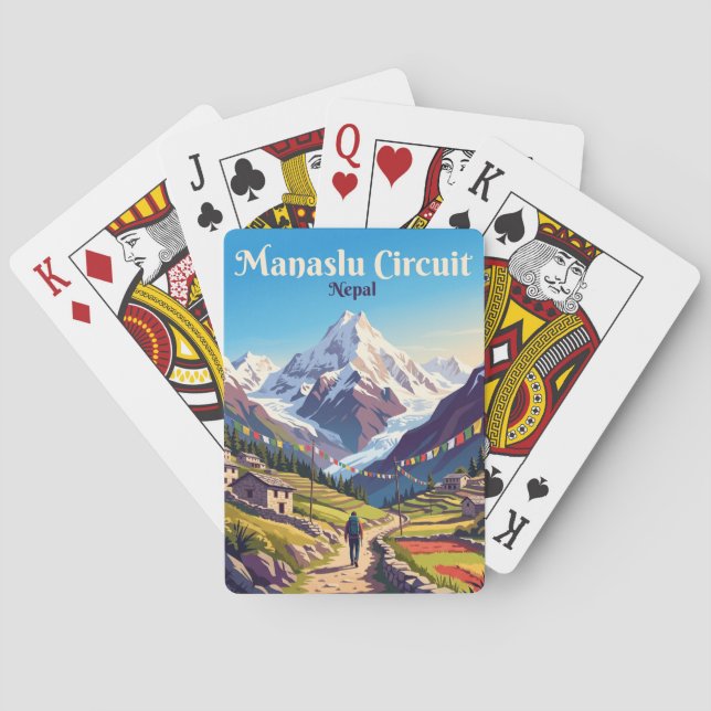 Manaslu Circuit Nepal Spielkarten (Rückseite)