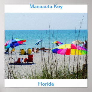 Manasota Gulf Beach Poster