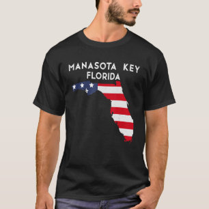 Manasota Key Florida USA Staat America Travel Flor T-Shirt