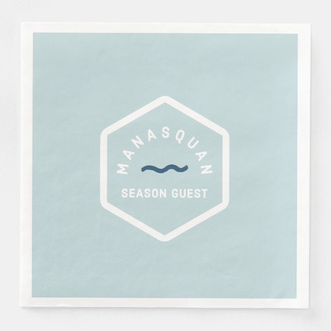 Manasquan Beach Abzeichen Napkins Serviette (Vorderseite)